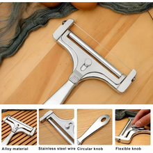 Load image into Gallery viewer, Premium Stainless Steel Cheese Slicer with Adjustable Thickness &amp; Extra Wires
