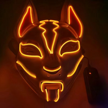 Load image into Gallery viewer, Luminous LED Full Face Fox Mask for Halloween &amp; Cosplay
