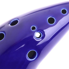 Load image into Gallery viewer, Ceramic Alto C Ocarina Musical Instrument with Song Book and Carry Bag
