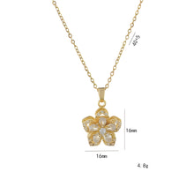 Load image into Gallery viewer, Rotating Flower Pendant Necklace – Non-Tarnish Versatile Jewelry
