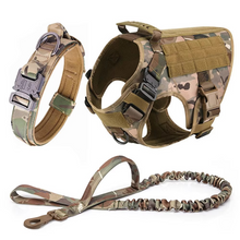 Load image into Gallery viewer, Tactical Dog Harness and Leash Set for Medium and Large Dogs
