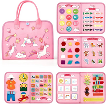 Load image into Gallery viewer, Montessori Busy Board for Toddlers Sensory Activity Learning Toy for Motor Skill Development
