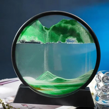 Load image into Gallery viewer, 3D Moving Sand Art Picture Round Glass Deep Sea Hourglass Sandscape
