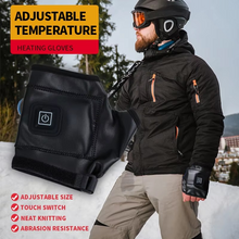 Load image into Gallery viewer, Unisex Heated Leather Winter Gloves for Driving and Outdoor Sports
