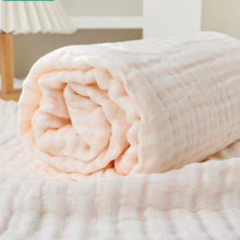 Load image into Gallery viewer, Premium 6-Layer Muslin Cotton &amp; Bamboo Blend Baby Swaddle Blanket
