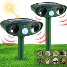 Load image into Gallery viewer, Solar-Powered Ultrasonic Animal Repellent for Gardens and Yards

