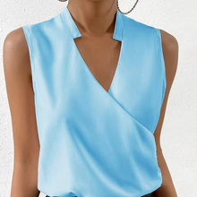 Load image into Gallery viewer, Chic Summer V-neck Sleeveless Printed Blouse for Women
