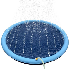 Load image into Gallery viewer, Summer Dog Splash Pad with Sprinkler – 60"/67" Outdoor Cooling Fountain Mat
