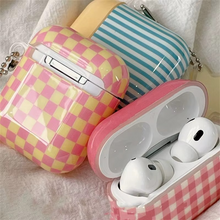 Load image into Gallery viewer, Striped Grid Protective Case for Wireless Earphones
