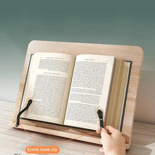 Load image into Gallery viewer, Wooden Reading Stand, Adjustable and Foldable Book Holder
