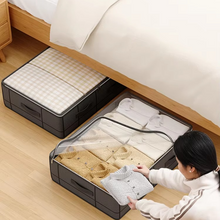 Load image into Gallery viewer, Heavy Duty Foldable Under Bed Storage Bag with Large Clear Window
