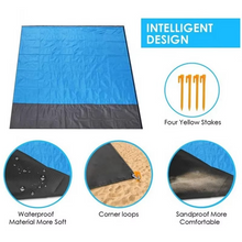 Load image into Gallery viewer, Waterproof Pocket Beach Mat for Outdoor Adventures
