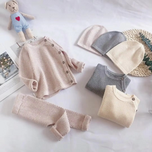 Load image into Gallery viewer, Cozy Knit Baby Sweater and Pants Set for Fall and Winter
