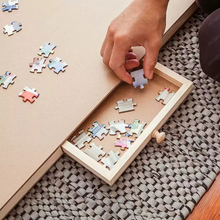 Load image into Gallery viewer, Folding Wooden Puzzle Table with 4 Storage Drawers for Up to 1500 Pieces
