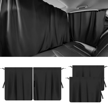 Load image into Gallery viewer, 4-Piece Car Window Privacy Curtain Set with Rear Divider and Storage Bag

