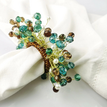 Load image into Gallery viewer, Colorful Acrylic Bead Napkin Ring Set of 4

