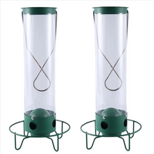 Load image into Gallery viewer, Metal Window Bird Feeder with Weight-Activated Rotating Perch and Seed Capacity

