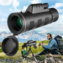 Load image into Gallery viewer, 40x60 HD Monocular Telescope with Smartphone Holder and Tripod for Outdoor and Camping
