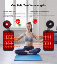 Load image into Gallery viewer, Red &amp; Infrared LED Slimming Belt with Heat Therapy – 60 Light Beads, 850nm &amp; 660nm Wavelengths

