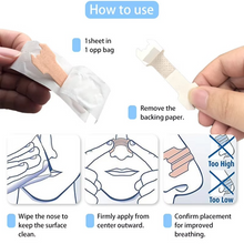 Load image into Gallery viewer, Extra Strength Black Nasal Strips for Better Sleep and Reduced Snoring
