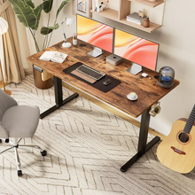Load image into Gallery viewer, Adjustable Electric Standing Desk 63x24" - Ergonomic Home Office Workstation
