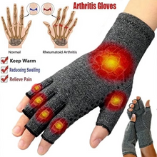 Load image into Gallery viewer, Compression Arthritis Gloves Fingerless Wrist Support for Hand Pain Relief and Fitness
