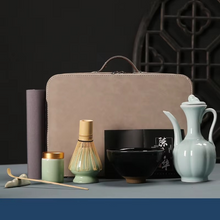 Load image into Gallery viewer, Premium Matcha Tea Essentials Set with Bamboo Tools and Ceramic Bowl
