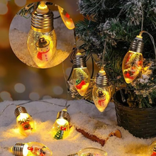 Load image into Gallery viewer, LED Christmas Snowball String Lights Battery Powered Clear Bulb Holiday Decoration
