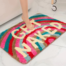 Load image into Gallery viewer, Colorful "Get Naked" Non-Slip Microfiber Bath Mat – Absorbent &amp; Fun for Kids and Adults
