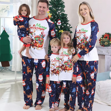 Load image into Gallery viewer, Christmas Family Matching Pajama Set 2025 – Cozy 2 Piece Holiday Cartoon Sleepwear for Parents and Kids
