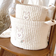 Load image into Gallery viewer, Quilted Baby Diaper Storage and Toy Organizer Tote
