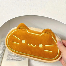 Load image into Gallery viewer, Caramel Cat Plush Pencil Case – Large Capacity Cute Organizer for Students
