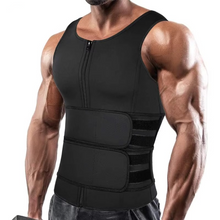 Load image into Gallery viewer, Men's Slimming Body Shaper Vest with Double Belts

