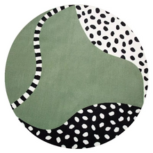 Load image into Gallery viewer, Plush Round Leopard Pattern Area Rug – Soft Thickened Floor Mat for Bedroom or Living Room
