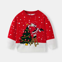 Load image into Gallery viewer, Lovely Kids Christmas Sweater Soft Warm Knit Holiday Pullover
