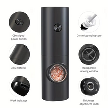 Load image into Gallery viewer, Electric Pepper and Salt Grinder Set with Adjustable Coarseness and LED Light
