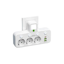 Load image into Gallery viewer, Power Strip with 3-4 Outlets, 2 USB Ports &amp; 1 Type-C Port, 2500W Surge Protection &amp; Control Switch
