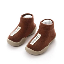 Load image into Gallery viewer, Soft Knit Baby First Shoes for Early Walkers with Rubber Sole
