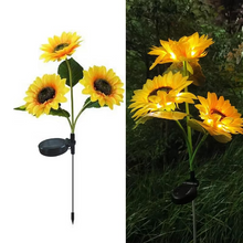 Load image into Gallery viewer, Solar-Powered LED Sunflower Lights for Gardens and Yards
