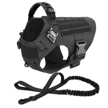 Load image into Gallery viewer, Tactical Dog Harness and Leash Set for Medium and Large Dogs
