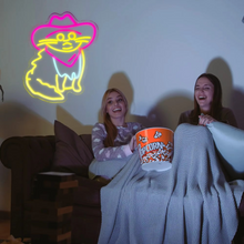 Load image into Gallery viewer, USB-Enabled Cat Cowboy Neon Light - Perfect for Bedrooms, Game Rooms, and Parties
