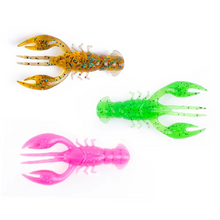 Load image into Gallery viewer, 8pcs Floating Soft Shrimp Baits, 2.5in 0.14oz Silicone Crankbait Fishing Lures for Bass and Freshwater Game Fish
