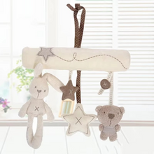 Load image into Gallery viewer, Soft Plush Hanging Rattle Toy for Stroller, Crib, or Car Seat
