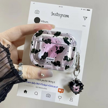 Load image into Gallery viewer, Wireless Earphone Protective Sleeve Black Cat Design Soft Furry Case By Yusha
