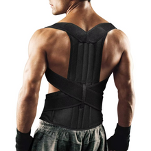Load image into Gallery viewer, Adjustable Back Brace Posture Corrector for Men and Women, Lumbar and Shoulder Support for Better Alignment
