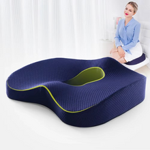 Load image into Gallery viewer, Memory Foam Orthopedic Seat Cushion with Tailbone and Lumbar Support
