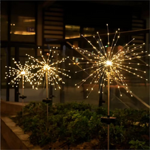 Load image into Gallery viewer, Enchanting Solar LED Fireworks Garden Light - 90/150 LED Waterproof Outdoor String Lamp
