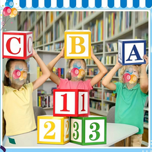Load image into Gallery viewer, ABC 123 Foil Balloons Set for Graduation and School Celebration
