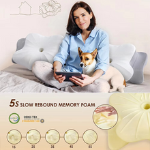 Load image into Gallery viewer, Ergonomic Cervical Memory Foam Pillow for Neck and Shoulder Support
