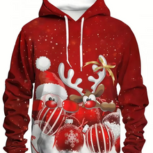 Load image into Gallery viewer, Christmas Cartoon Elk 3D Print Hoodie for Men and Women
